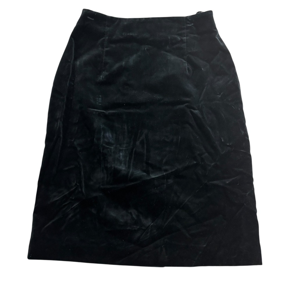 Dividends Velvet Skirt Pencil Style Career Wear Black‎ Size 8